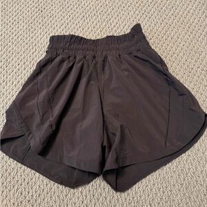 Lululemon black Track That shorts size 2